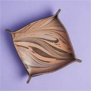 Tribe Alive Leather Marbled Valet Tray